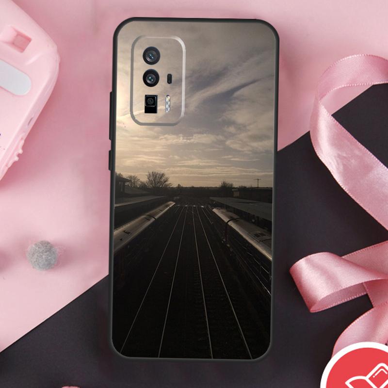 Train Rail Sunlight Case For POCO F6 X6 X3 X5 M6 Pro F3 F5 M5s Xiaomi 14 Ultra 13 12 Lite 11T 12T 13T Pro Cover