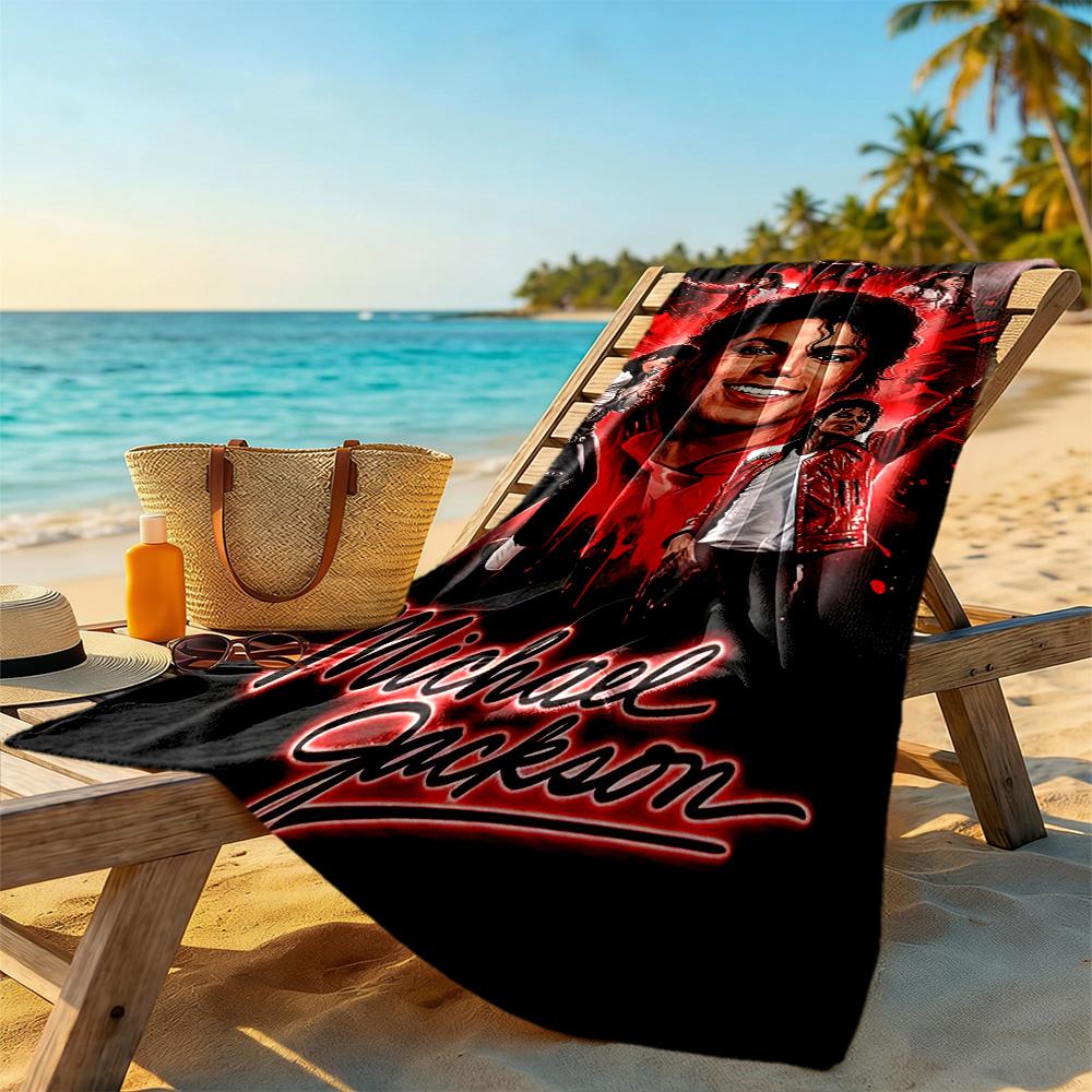 Michael Jackson Strandtuch Superweich & Saugfähig Bequem Leicht Geeignet für Sport, Reisen, Schwimmen, Yoga, Badezimmer, Strand Und Pool