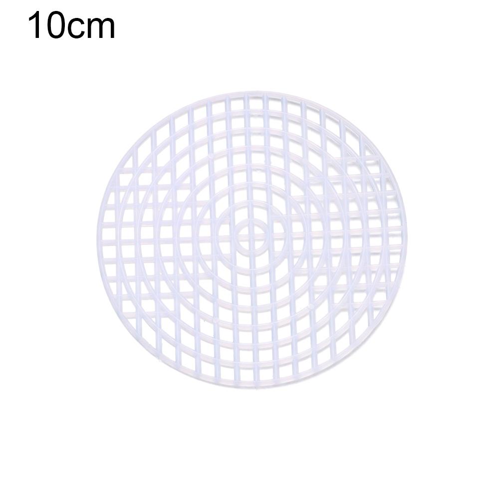 Round Grid Board for DIY Bag Plastic Knitting and Weaving Helper Knit Sheet Easy Knitting Accessories Hand Bag White Net Cover