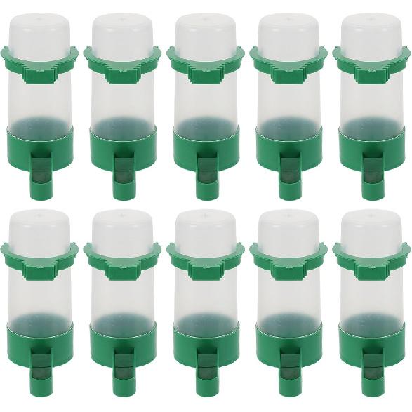 10pcs Automatic Drinking Bowls Water Feeders for Pigeons and Parrots Design for Birds Convenient Home Decor Water Dispenser