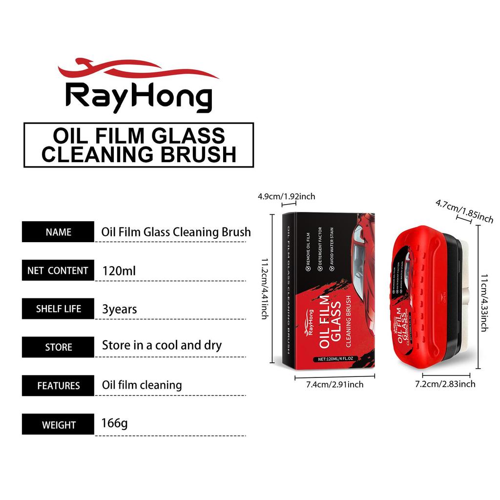 Car Glass Coating Brush – Stain Removing & Cleaning Tool for Clear Visibility