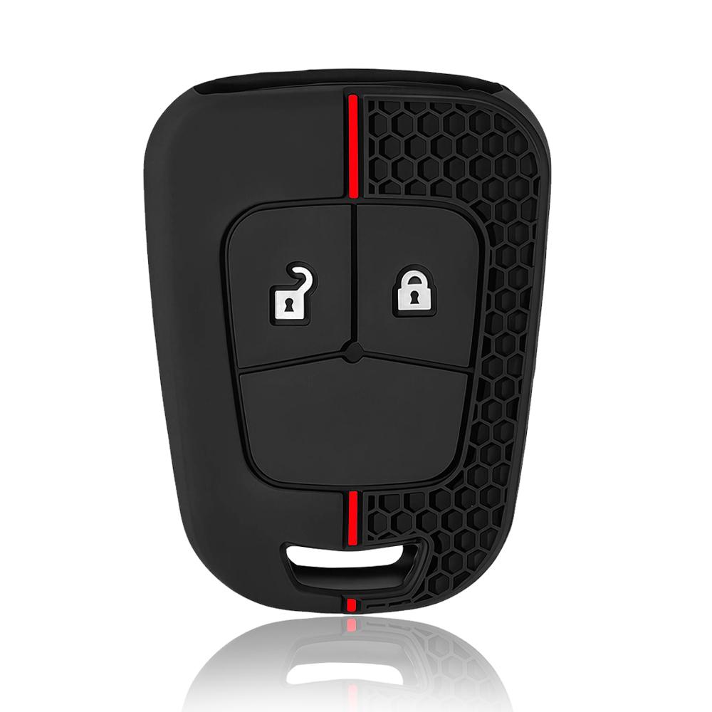 

For Chevrolet Camaro Cruze Sonic Impala Malibu Aveo Equinox For Opel Uncut Blade Silicone Remote Car Key Case Shell