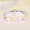 Open Loop Silver Plated Fashionable Bracelet for Mother's Day Birthday Gift
