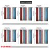 Set Of 2 Rustic Flat Printing Window Drapes French Flag Wood Wall Digital Printed Polyester Festive Holiday Booths Curtain