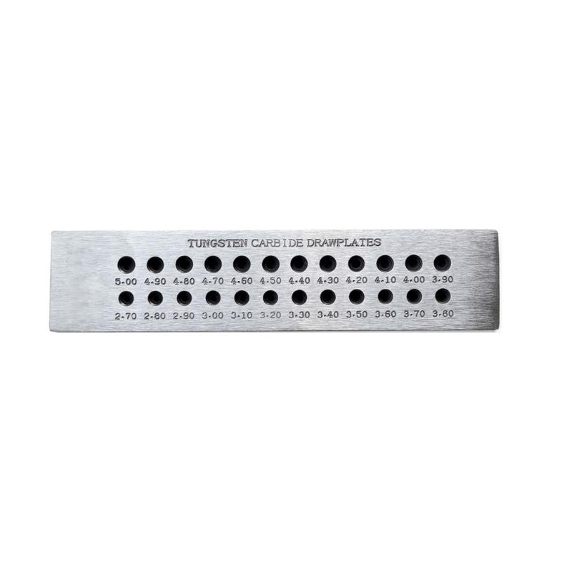 Professional Jewelry Wire Draw Plate Crafting Wire Tool Professional Jewelers Tool Carbon Steel Drawplate for Jewelry