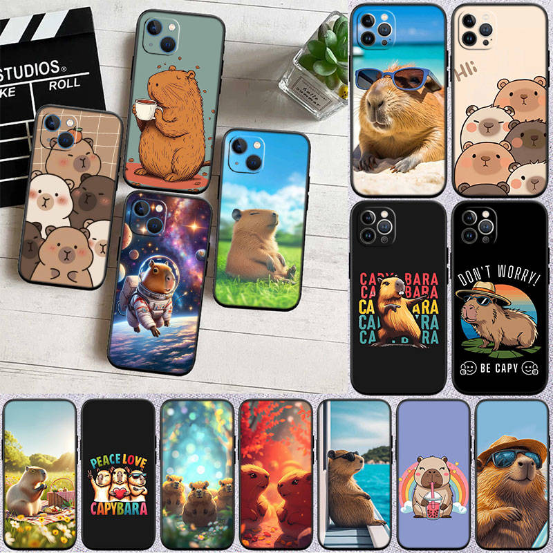 IR4 Capybara Cute Shell for Samsung Note 20 10 S25 Plus Ultra Lite A51 A52 A53 A71 A72 A73 M20 M30 M21 M31 M51 A11 A70 A56 A26