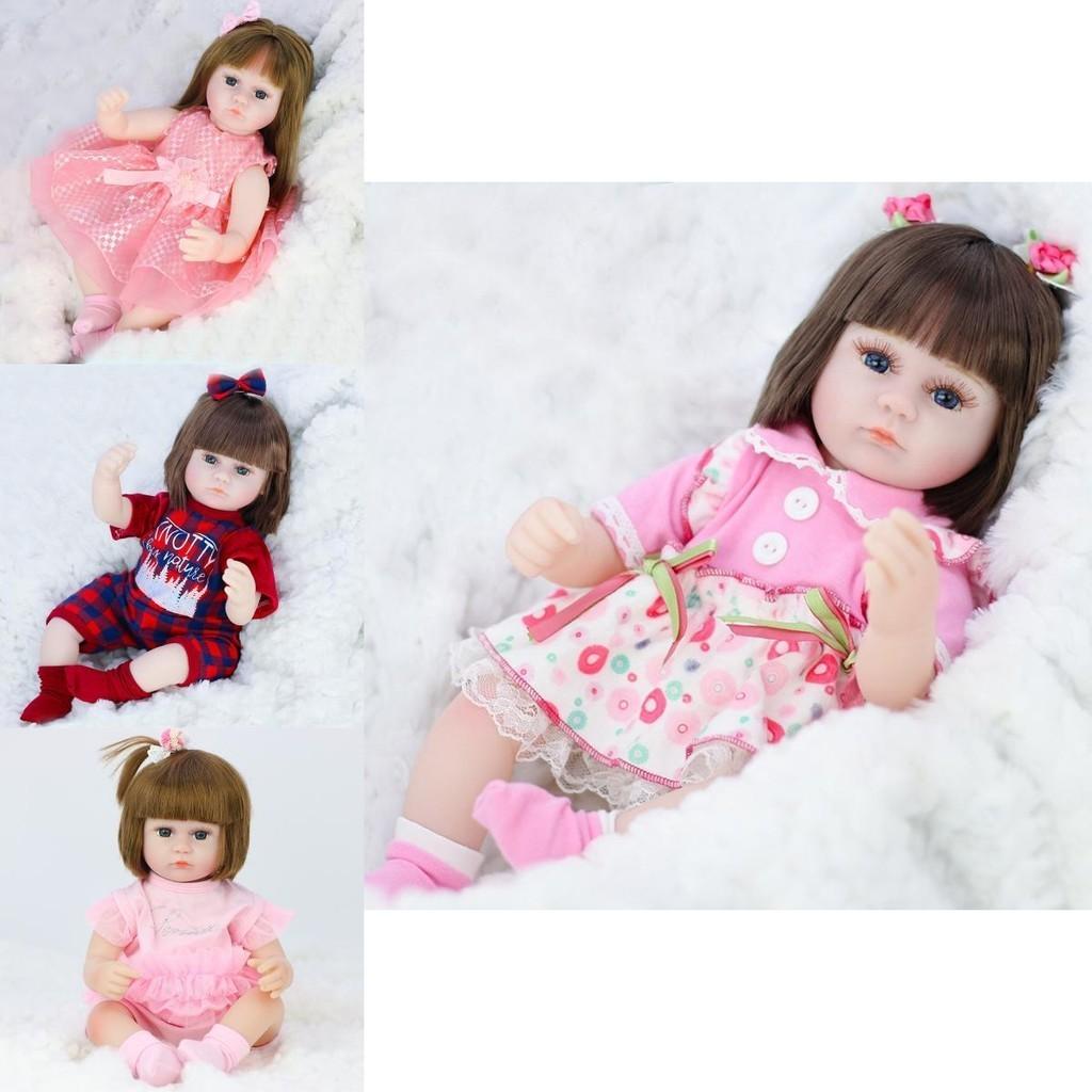 Vivid 42cm Newborn Reborn Baby Doll With Realistic Features And Soft Silicone Body