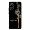 3D Cover For Redmi Turbo 4 Pro 5G Black Bumper Shell Flower Emboss Case Xiaomi POCO F7 Cartoon Flowers Anime Funda Phone Covers