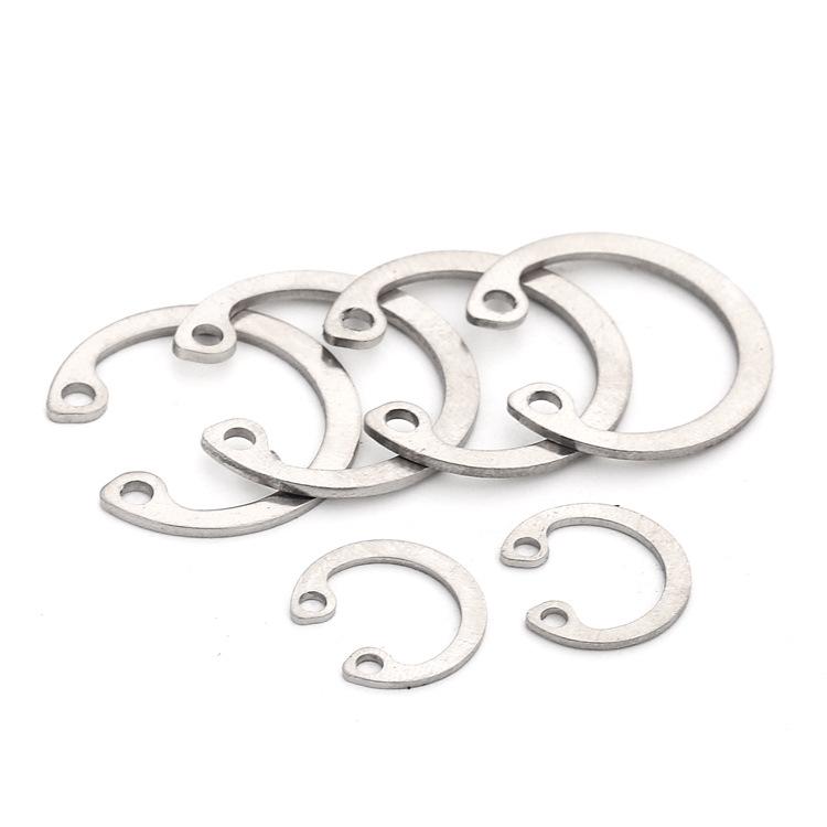 304 Stainless Steel C-Type Circlip Retaining Ring Set (Sizes: M8-m14, M180) GB893