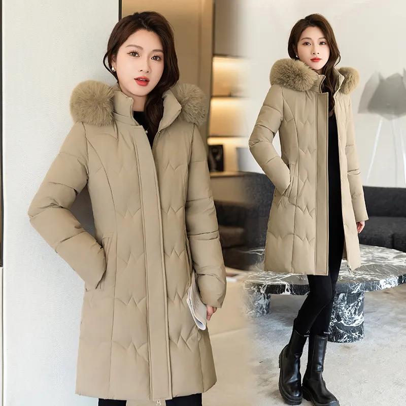 Winter Clothes Coats Parkas Winter Jacket Women Parka Hooded Fur Collar Thick Warm Women's Jackets Student Coats Women's Clothing