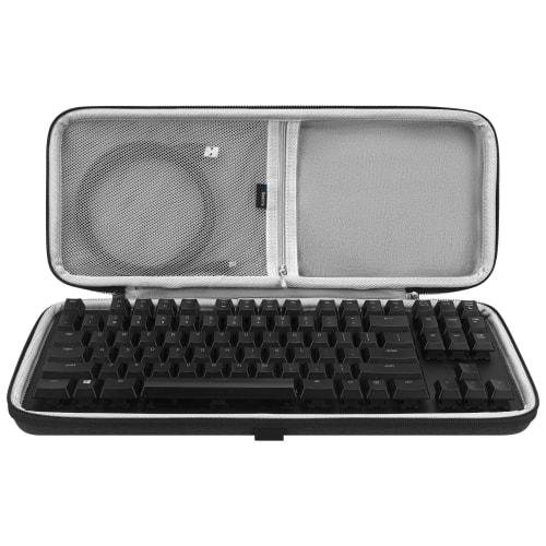 Geekria TKL Keyboard Case, Compatible with Razer BlackWidow Lite TKL, Keychron K8/K8 Pro, and SteelSeries New Apex 9 TKL/Apex Pro TKL Gen 3, Slim Hard