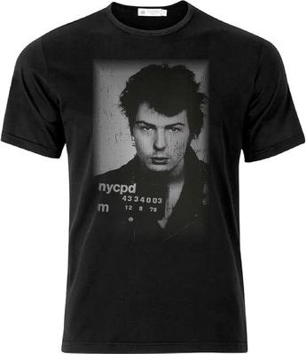 Sid Vicious Zniszczona Policyjna Mugshot Koszulka