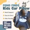 Kids Car Neck Pillow with Seat Belt Safety Sleep Aid Prevent Leaning Head Back Seat Sleeping Comfort During Long Distance Trave