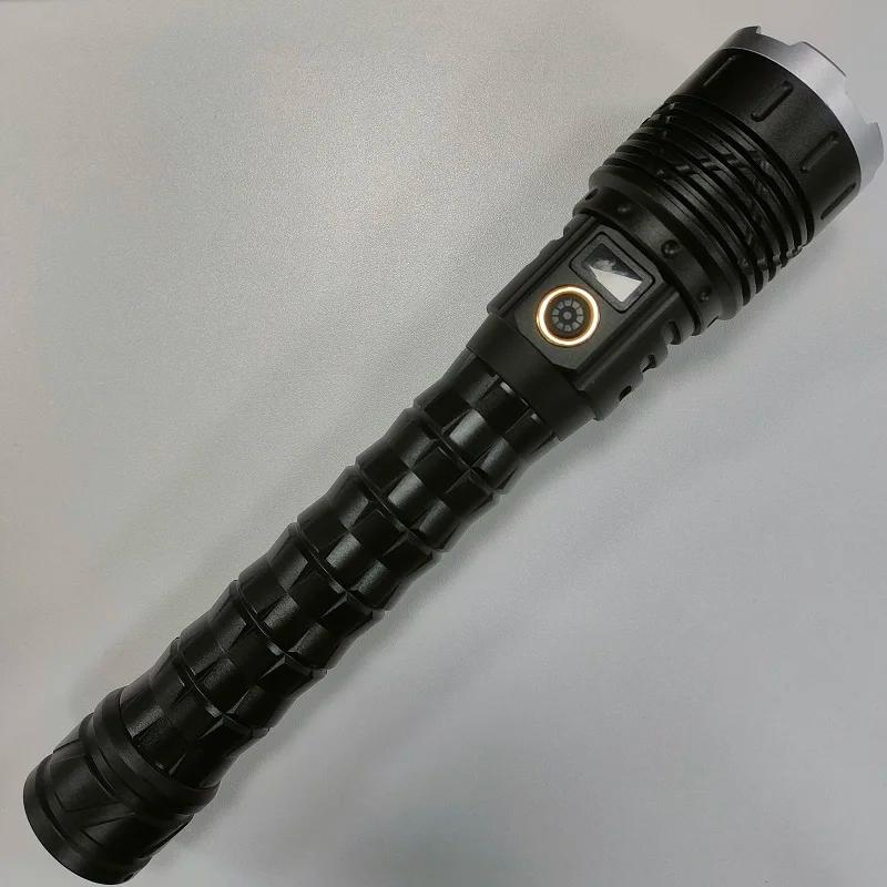 High Power Spotlight Long Range LED Flashlight Long Shot Torch Rechargeable Outdoor Hand Lamp Camping Lantern
