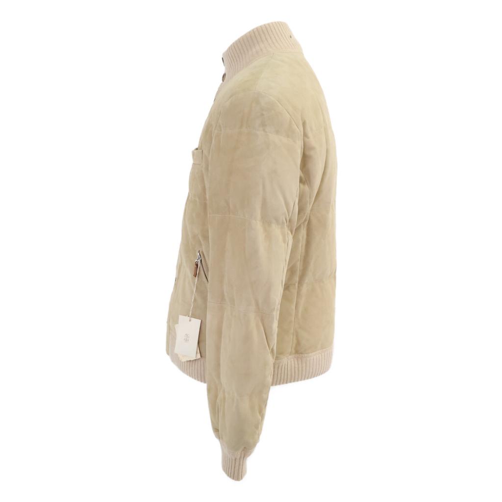 Brunello Cucinelli Suede Lining, Cashmere Zip-up Jacket XS beigeUsed