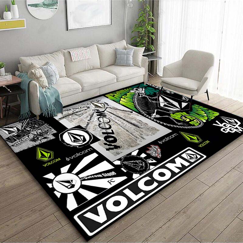 Extreme Sport V-V0lcom Pattern Floor Mat Rug 15 Size Living Room Bedroom Bedside Bathroom Floor Mat Area Rug Club Outdoor Rugs
