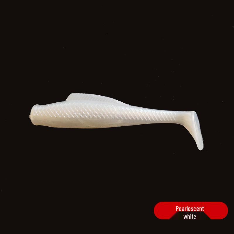 Schwimmender T-förmiger Weichköder: Schwarzer Bionic-Köder für Barsch, Mandarinfisch und Wurzelfisch