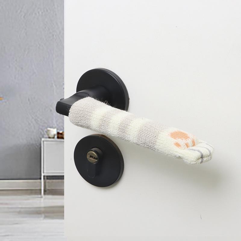 Knitted Thickened Anti-Collision Door Handle Cover for Winter