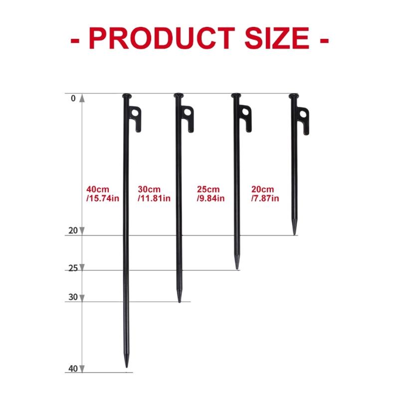 Impregnable Inflexible Tent Stakes Canopies Awnings Pegs Tent Pegs Stakes for Reliability Tent Stability