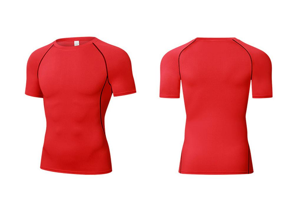 Elite Short Sleeve Basketball Compression Shirt - Breathable, Quick-Drying, Sweat-Wicking Fitness Base Layer
