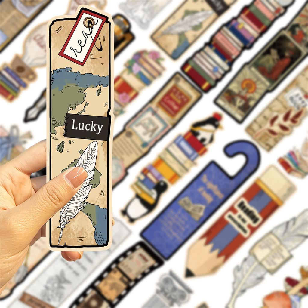 30 Blatt/Set Retro Lesezeichen Unregelmäßiger Seitenmarker Buchmarker Kreative Papier Lesezeichen zum Lesen