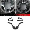 Carbon Steering Wheel Cover Trim For Chevrolet Camaro 2012-15 Inner Accessories