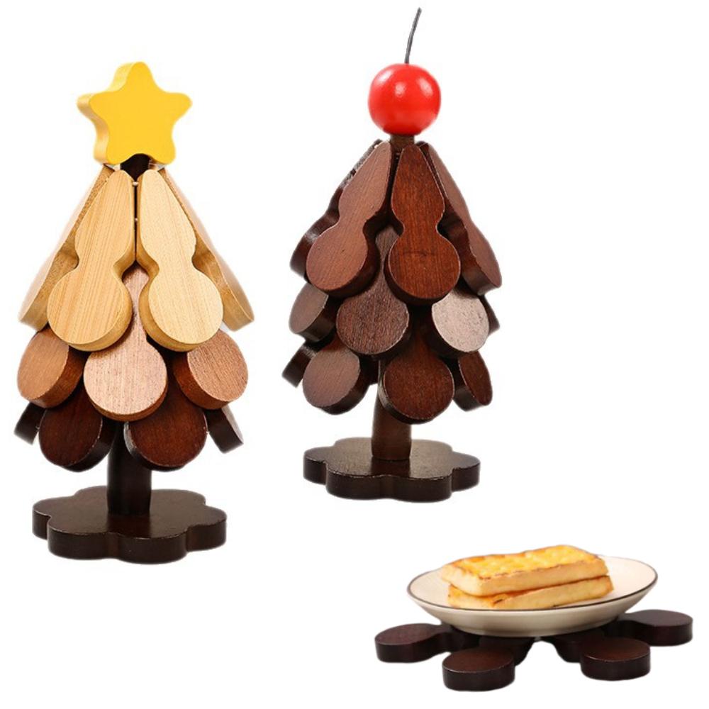 Tree Insulation Mat Solid Wood Dining Table Anti Scalding Mat Pot Mat Festival Gift Creative And Personalized Home Decoration