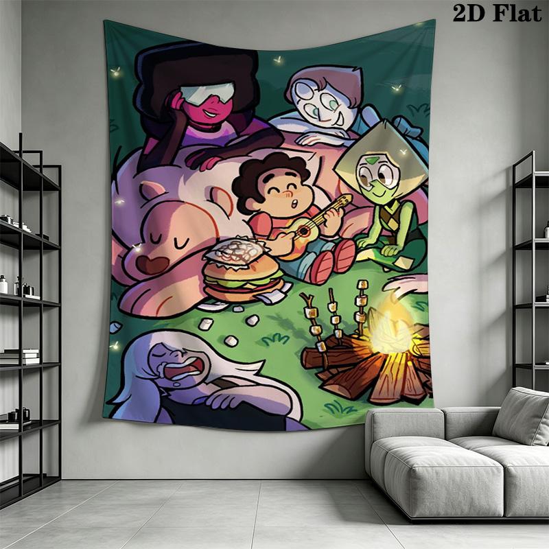 Steven Universe Pattern Home Decor Tapestry, Wall Hanging, Decorative RV Wall Cloth.XGT0914496