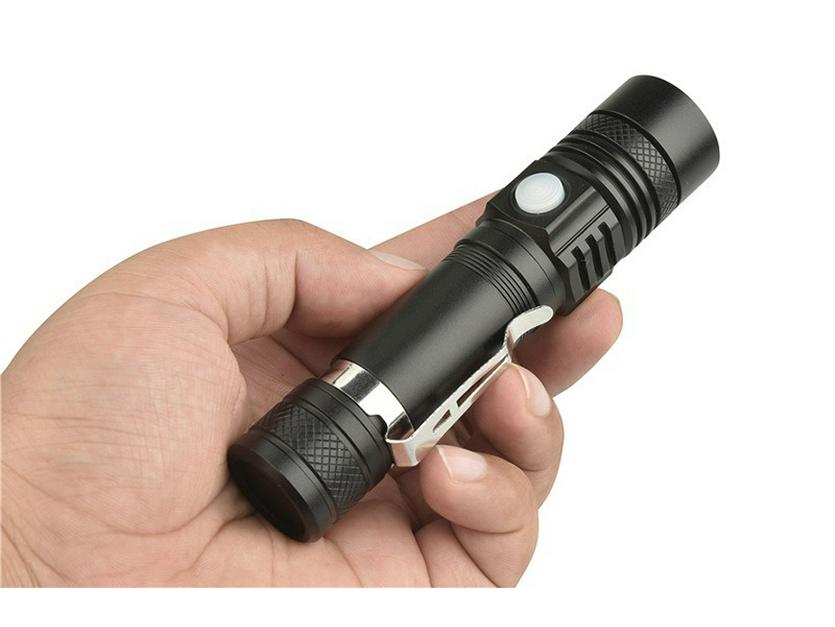 Best-Selling High-Power LED Flashlight: Aluminum Alloy, Zoom, USB Rechargeable, Portable Outdoor Multi-Function Mini Flashlight