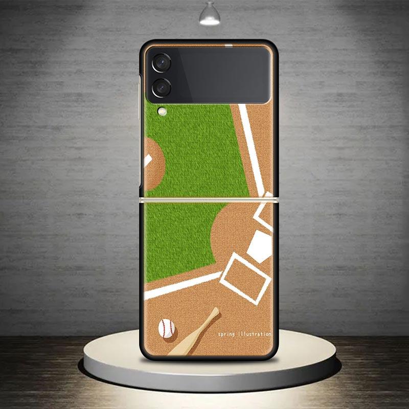 

Baseball Sport Phone Case Cover for Samsung Galaxy Z Flip7 Flip6 Flip 7 6 5 4 3 Flip3 Flip4 Flip5 5G Shockproof Fundas Galaxy Z Samsung Z Flip 6