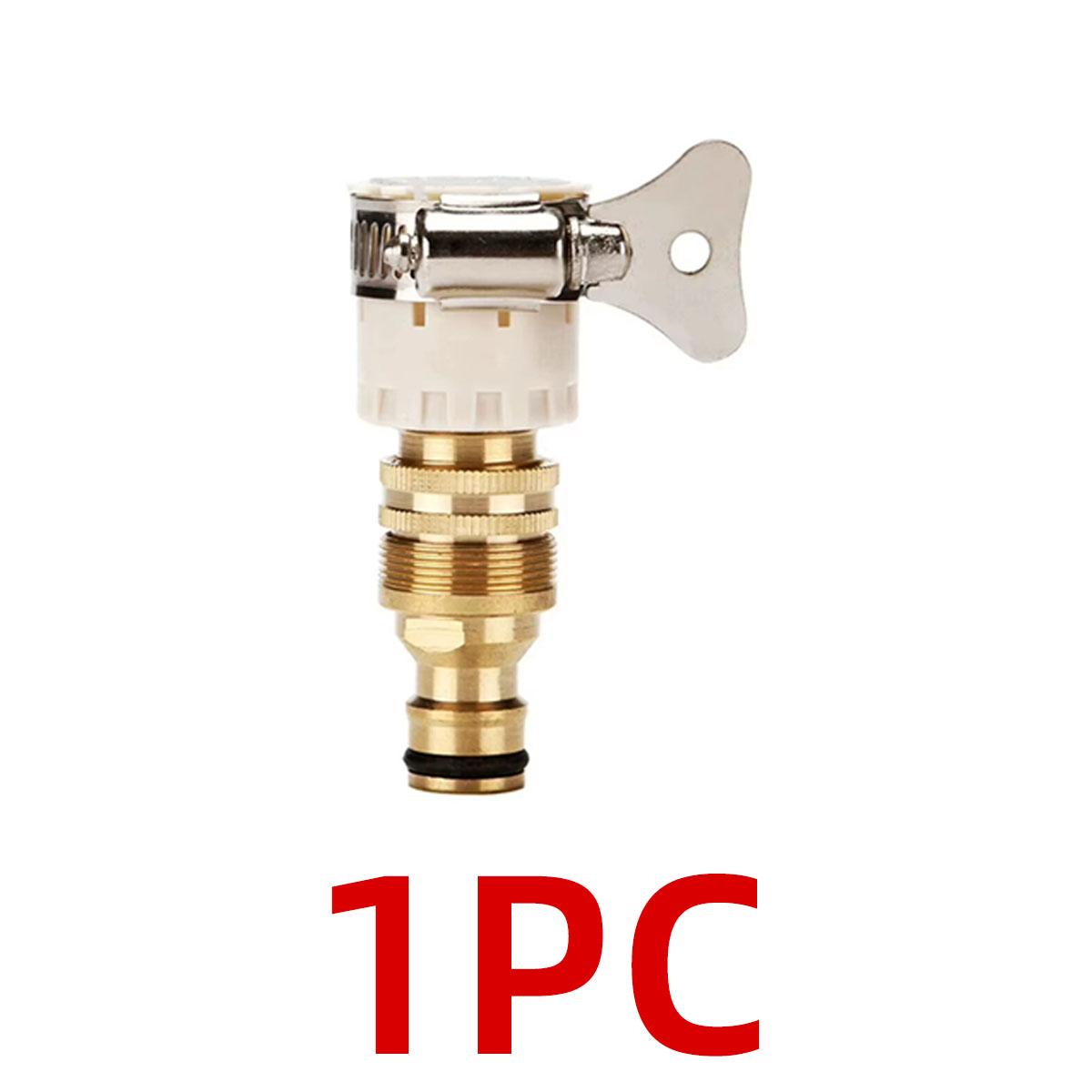 

1PC Three In One Metal Faucet Connector Water Pipe Quick Connection Accessory Corrosion-Resistant Multifunctional Conversion Kit