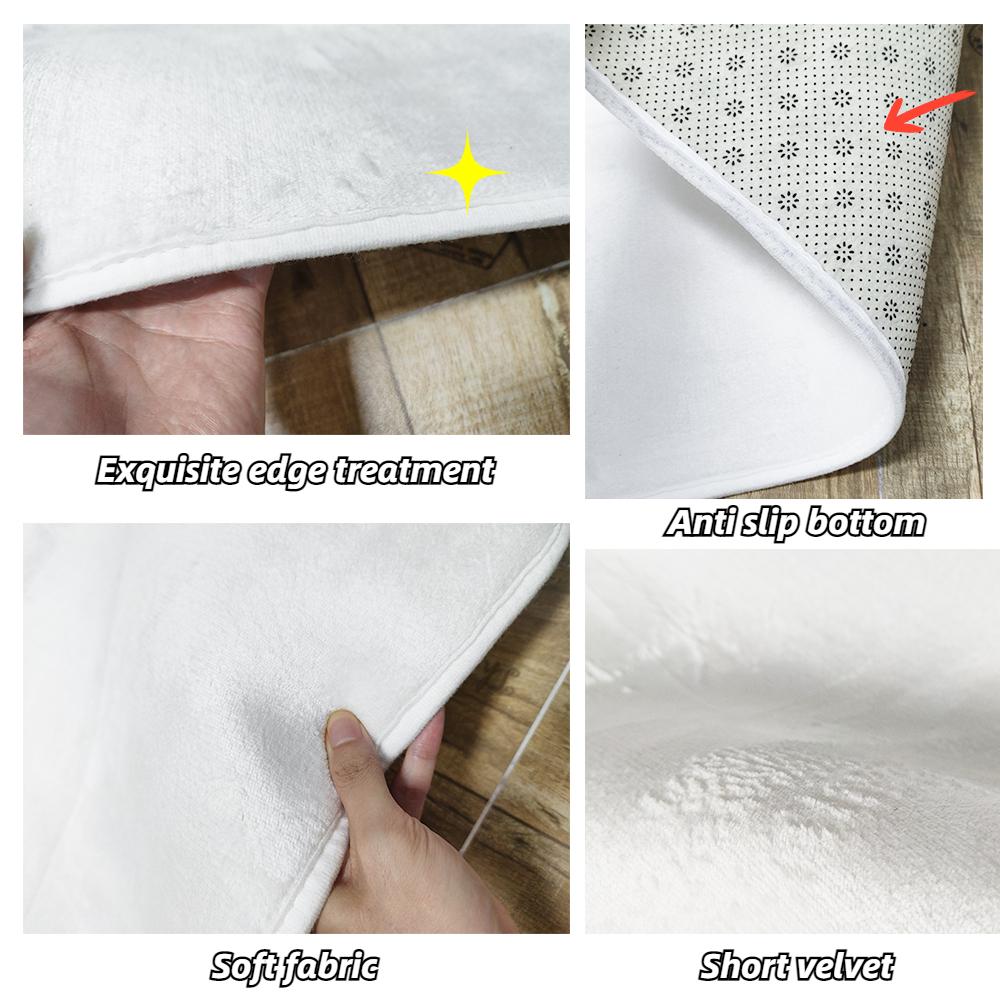 European Gold Floral Carpet Living Room Blue Decoration Sofa Area Rugs Non-slip Home Bedroom Cloakroom Soft Floor Mat Washable