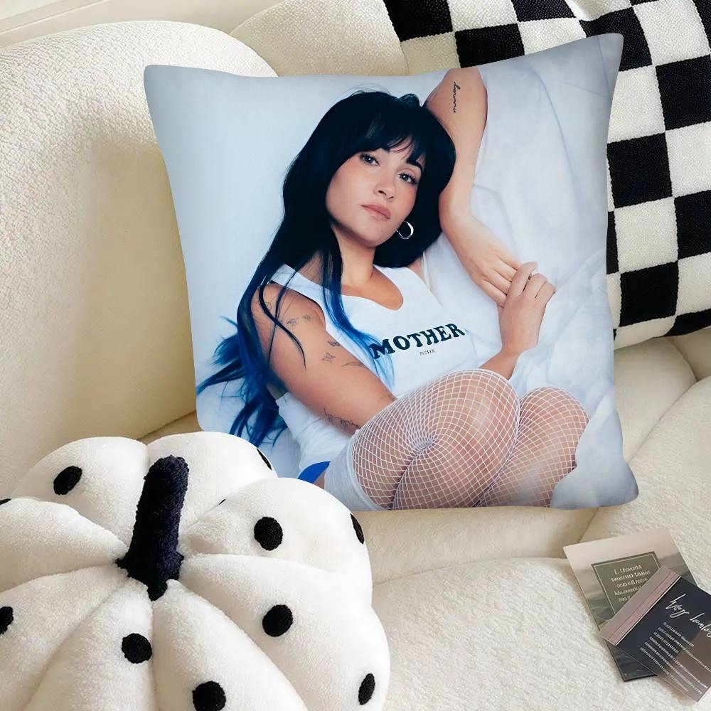 Sängerin Aitana Kissenbezug Mode Quadratischer Kissenbezug Schlafzimmer Sofa Raum Ins Dekoration Freizeit