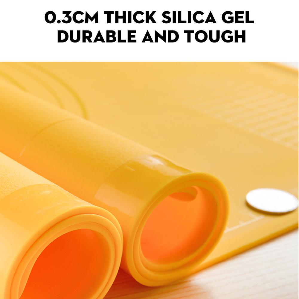 Silicone Baking Mat Dough Pad Bake Pad Rolling Pin Dough Scraper Dough Cutter Non stick for Bake Pizza Cake