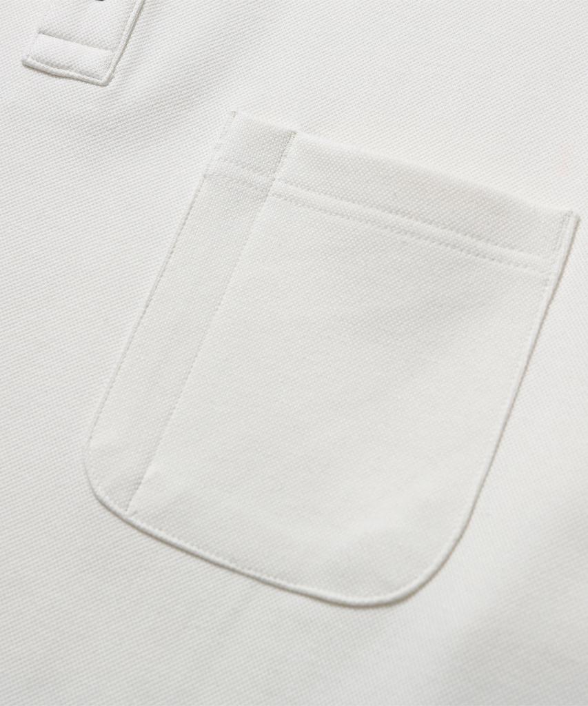 Haebeuopeudyuti Pen Pocket Polo Neck T-Shirt (Ecru)