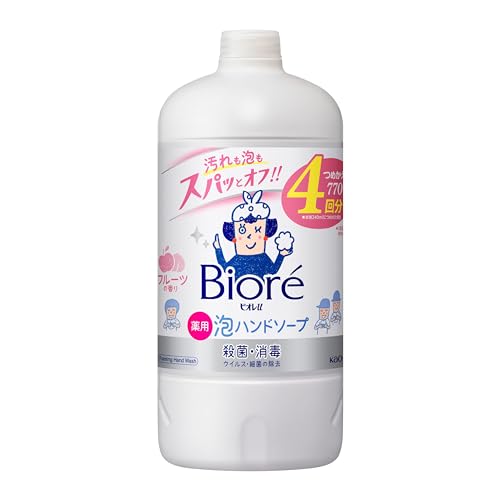 

Biore u foam hand soap fruit scent refill 770ml x 770ml foam