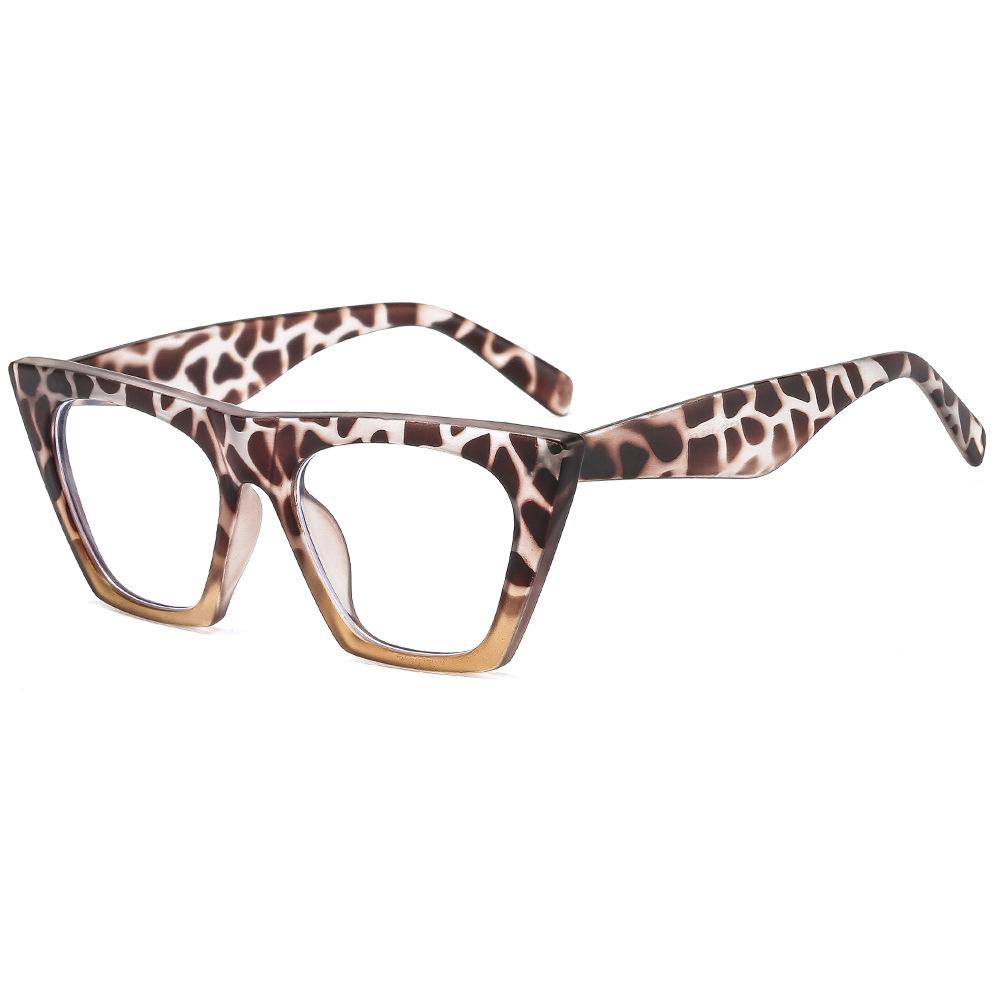 Stylové sluneční brýle s velkým rámem ve tvaru kočičích očí: Trendy Evropské a Americké Brýle proti UV záření