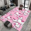 3DHello Kitty Cartoon Character Non-slip Rug for Living Room, Suitable for Bedrooms, Playrooms, Sofas, Home Decor Doormats.6