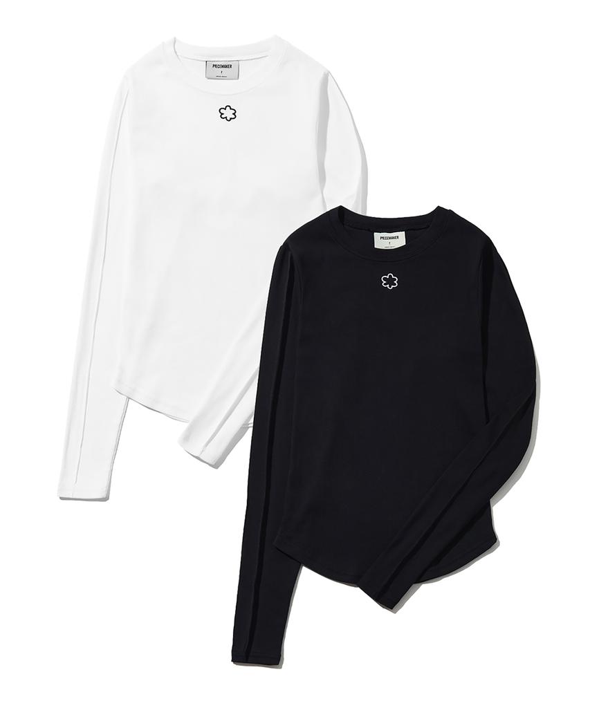 PEACE MAKER Daisy Slim Ls (Black)