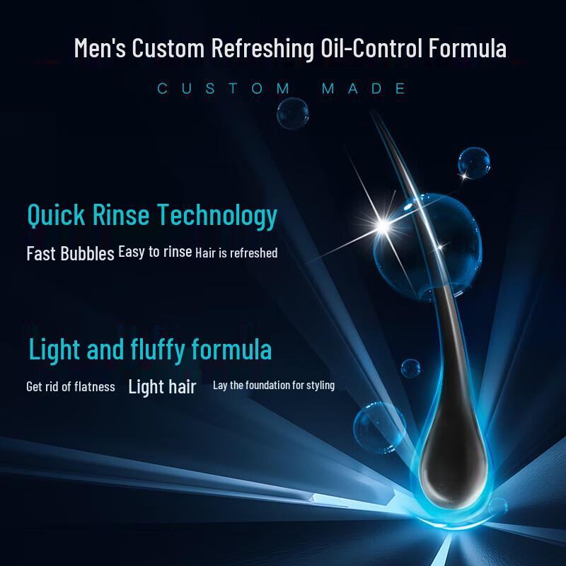 VS Men's Fresh & Energizing Oil Control Shampoo Duo