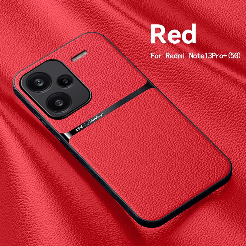 Funda For Redmi Note 13 Pro Plus Case Magnet Car Holder Leather Cover for Xiaomi Redmy Note 13 Pro + Plus 5G TPU Bumper Coque