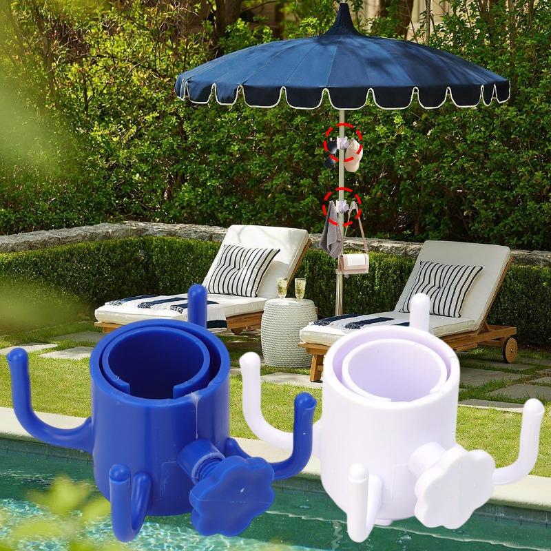 Universal Hook Lightweight Accessory Multi Hooks Umbrellas Hanger Towel Rack Bag Holder Sunshade Umbrellas Beach Garden 2/1pcs