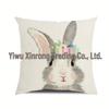 Popular Easter Cartoon Rabbit Sofa Cushion Cover for Home Decoration
