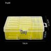 5.5" Small Square 14-Compartment Detachable Transparent Pill & Jewelry Storage Box for Craft & Diamond Painting (185g)