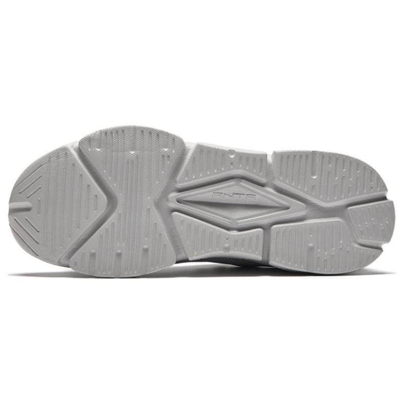 Anta Slip Resistant Abrasion Resistant Low top Casual Shoes Men's Gray Sneakers 912338821-5