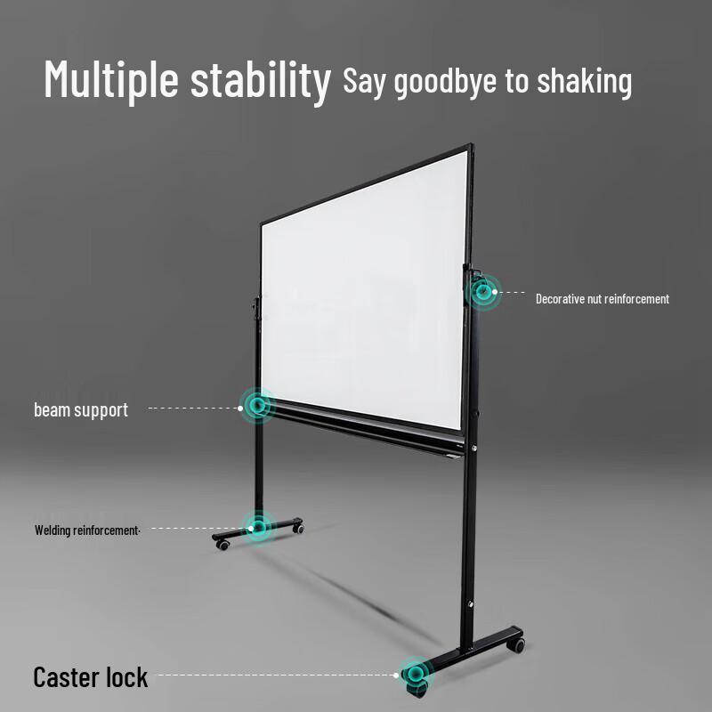 Deli Movable Reversible Magnetic Whiteboard with Stand