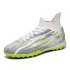 Football Shoes High Top Lightweight Breathable Broken Nails Primary and Secondary School Students Youth Professional Training Shoes Adult Large Size C