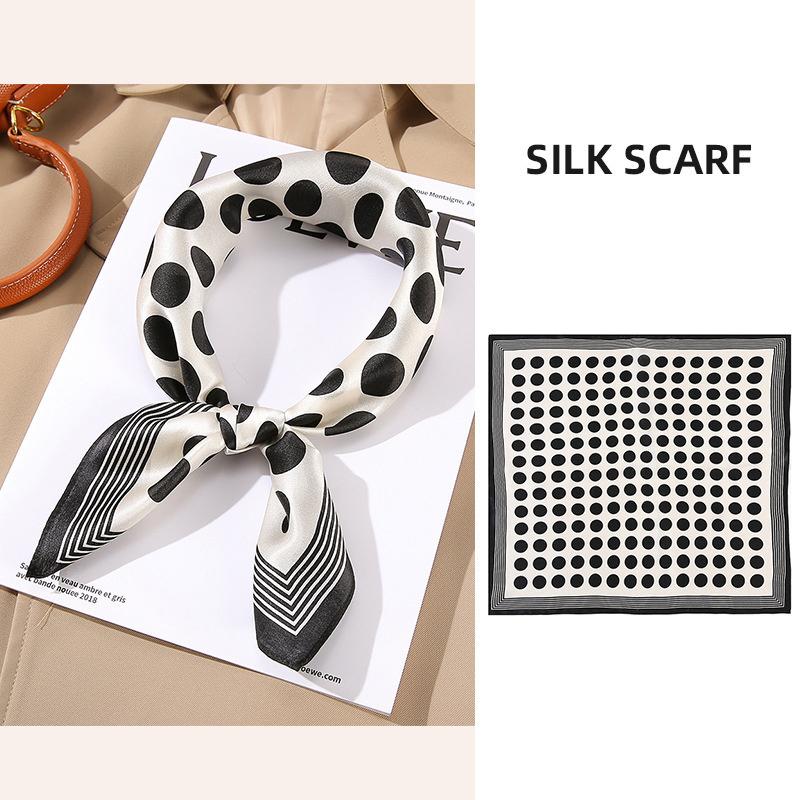 53x53cm 100% Maulbeerseide Schal Luxus Quadratisches Haarband Elegantes Kopftuch Halstuch Sonnenschutz Schal für Damen