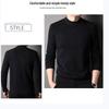 Hengyuanxiang Men's Thickened 100% Wool Half-High Neck Sweater