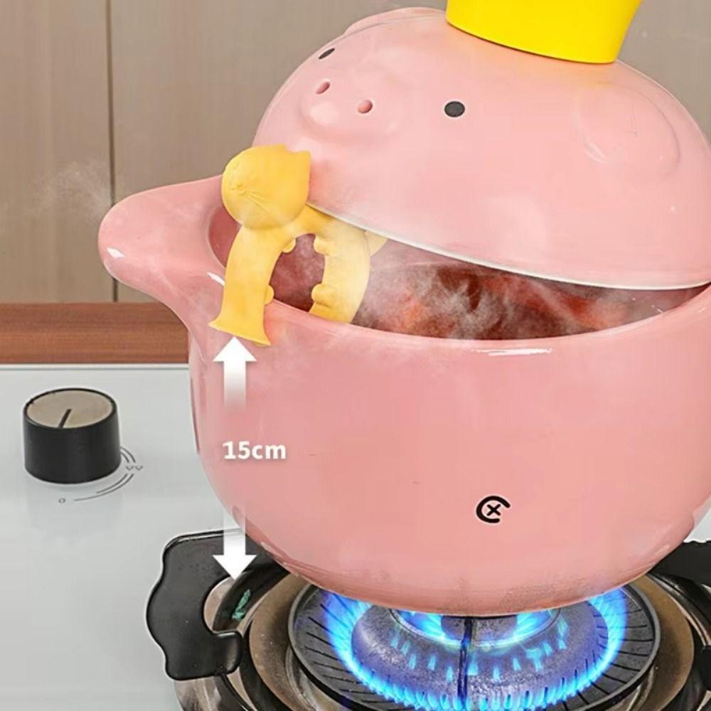4Pcs Suction Cup Base Silicone Spoon Rack Spill-Proof Cooking Spoon Rests Overflow Pot Clip  Gadgets